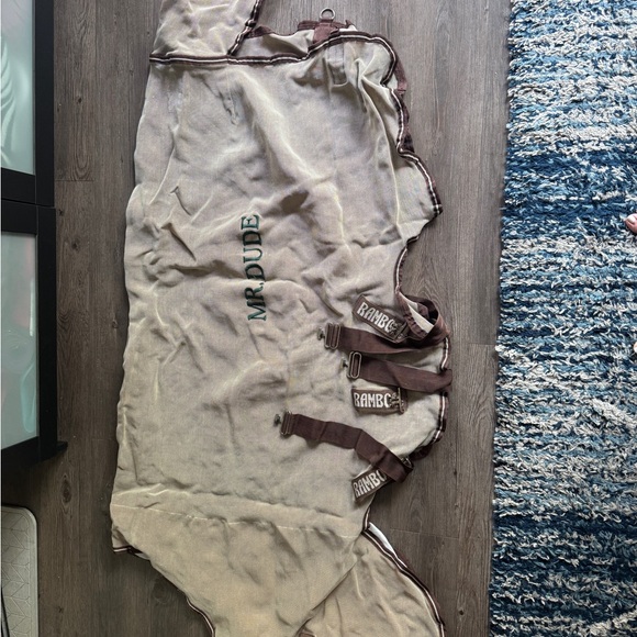 Tan Horse Fly sheet with Brown Straps - Picture 2 of 3